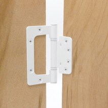 방문경첩 이지경첩 E-Z경첩 이지 화이트 경첩 EZ 목문 안방 화장실 욕실 중문 방문 정첩, 1개