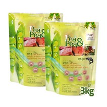 피엔피 수제사료 완두콩과 연어 3kg x 2개, 단품
