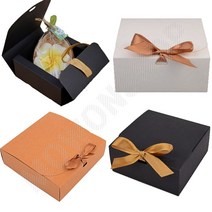 답례떡상자 쿠키 기프트 크래프트 박스 떡포장박스 쿠키포장, 대(브라운), 1개