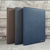 이니셜스 밀라노 로얄 지퍼형 다이어리 / 이니셜 로고 각인 양장 가죽 플래너 스케줄러, 로얄_인디고블루