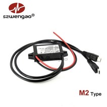 시거잭 인버터 차량용 Szwengao 12V 24V 5V 3A 15W 벅 컨버터 마이크로 미니 타입-C USB 충전기 자동차 스텝 다운 전압 레귤레이터 방수, [01] WG-12S0503