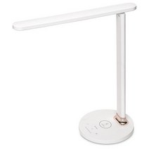 듀플렉스 블루라이트차단 시력보호 LED 책상 스탠드 DP-083CS 스마트폰 무선고속충전 스탠드 눈부심방지 책상스탠드, 화이트