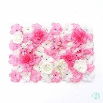 플라워월 조화 꽃벽 FL29 60X40CM 인테리어조화 식물벽 꽃포토존 조화장식
