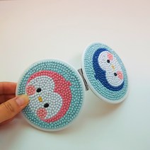 [파코] 캐릭터 어린이 초보용 DIY 보석십자수 귀여운 손거울 초등아동 집콕놀이 취미키트사이트, 02 나비커플
