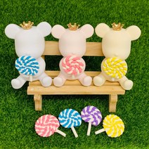 호두마루샵 롤리팝베어브릭석고방향제 돌웨딩답례품 단체퇴사선물 개업집들이 선물 차량용석고방향제/오퓨저, 차량용_옐로우(블랙체리)