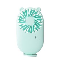 무시동에어컨 이동식 캠핑용 충전식 무선 에어컨 mini Portable pocket fan cool air handheld travel 쿨러 냉각 미니 팬 power 홈 321, 초록