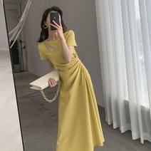 여름 슬림 롱원피스 결혼식 드레스 롱 원피스 데일리 데이트 원피스 모이룩 하객룩