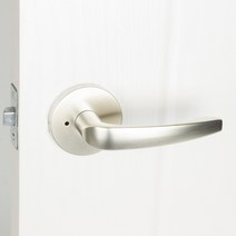 방문손잡이 보스도어락 101실버 인테리어, 블랙