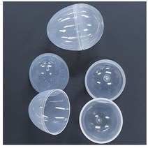 투명에그캡슐(소-10개) 4x6cm 에그뽑기통 계란인형 에그쉐이크만들기
