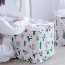 40L 100L 빅사이즈 다용도 보관함 이불정리 인테리어 수납함, 파인애플