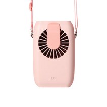 스탈투룸 휴대용 목걸이 선풍기 WALKING FAN WT-F22, 핑크