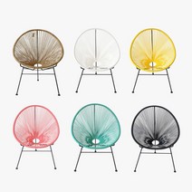 디자인체어 1087 아카풀코라운드 (6 color), 코랄핑크