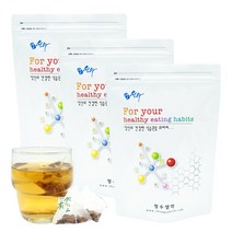 어진향차+둥굴레차+볶은맥문동 삼각티백 150개 3종 부모님 효도선물, 매일더조은3종