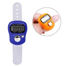 미니 숫자 넘버 카운터기 (손가락 계수기 A타입-다크블루) 디지털 수동 카운터기, 다크블루, 1개