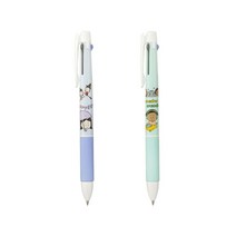 제노 다색펜 앵그리 리틀 걸 0.5mm 3색 볼펜 Xeno, 하늘, 본상품선택