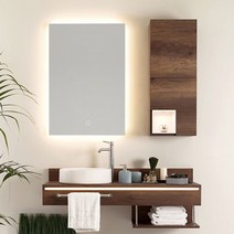 사각형 디자인 LED 조명 방수 거울 아일랜드 인테리어 미러, 간접 LED