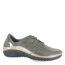 NAOT Footwear 여성용 쿠마라 레이스업 옥스포드 코르크 풋 베드 및 아치 서포트 - 슈즈 편안함과 지지력 미끄럼 가볍고 여행에 적합 포기 그레이 Lthr/소프트 로즈