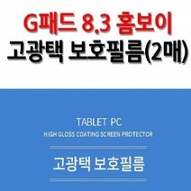 LG G패드 8.3 홈보이 고광택 보호필름 2매입, 단품