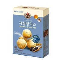 CJ더마켓 홈 베이킹 제과 제빵 빵 만들기 카페 디저트 아이 간식 오븐용깨찰빵믹스 초코 핫 케익 와플 브라우니 쿠키 머핀 깨찰빵 식빵 500G, 9개