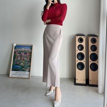 브이와이 VY 여자 H라인 고무줄 랩스커트 9부 와이드팬츠