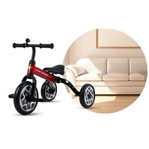 랜드로버 세발자전거 유아자전거, 레드