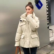 DFMEI 패딩 도톰 스트링 다운점퍼 야상 패딩