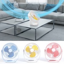 토리로이 이모션 강력바람 360도회전 저소음 탁상용선풍기, 글라시에화이트