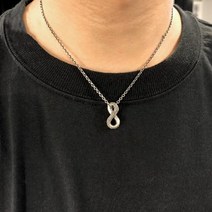 휴대용 색도계 고정밀 색차 비교 색차계 측색기 측정기 빈티지 실버 컬러 인피니티 조각 뱀 규모 펜던트 목걸이 남성 여성 펑크 체인 목걸이 남성 쥬얼리 액세서리, 펜던트 실버 체인
