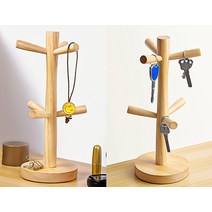 마스크 보관 열쇠 머리끈 원목 나무 우드 거치대 걸이 스탠드 디자인 모던, 1개