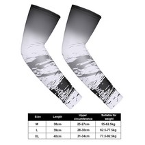 2 Pcs 자전거 사이클링 팔 슬리브 스포츠 일 자외선 보호 커프 농구 따뜻하게 Manguitos Ciclismo Brazo Hombre, [03] XL, [01] A 01