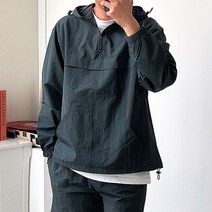 핏콕 남성용 바스락 점퍼 자켓 빅사이즈 나일론 후드 아노락