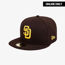 [백화점매장 정품출고] 뉴에라 야구모자 볼캡MLB 어센틱 샌디에이고 파드리스 게임 브라운70538424
