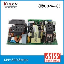 Meanwell 단일 출력 EPP300 PSU PFC 기능 오픈 프레임 전원 공급 장치 300W 12V/25A 15V/20A 24V/12.5A 27V/11.12A 48V/6.25A, 04 48V 6.25A 300W
