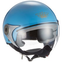 댐 트랙스 (DAMMTRAX) 오토바이 헬멧 제트 댐 키즈 포포 GT BLUE 키즈 사이즈 (54CM ~ 56CM)