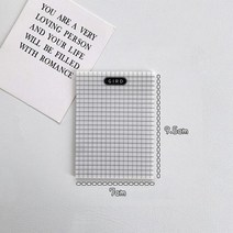 업무용 명품 가죽 다이어리 방수 애완 동물 투명 50 매 번 스티커 메모지 매일 할 일 체크리스트 학교, 03 9.5  7