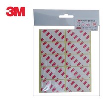 3M 양면테이프 4421 사각 25x50mm 50개입, 개