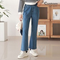 커스텀에이블 노멀 밴딩 부츠컷 데님 팬츠 C2303DP019B