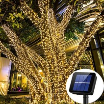 태양광전등 야외 태양 요정 문자열 조명 105Ft 310LED 반짝임 방수 크리스마스 파티오 정원 마당 웨딩 파티 트리 장식, Warmwhite, 7M-30LED