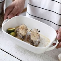 온나 오븐용 베이킹 라자냐 그라탕 그릇, 화이트