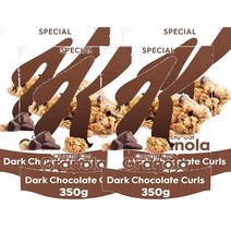 Kellogg Special K Granola Dark Chocolate Curls 켈로그 스페셜 K 그래놀라 다크 초콜릿 컬 350g 4팩, 4개