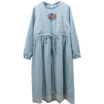 결사곡 박주미 신민아 박나래 신애라 황신혜 공효진st 레이스 자수 롱 루즈핏 편한원피스