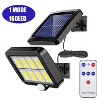 방가로용품 3 모드 PIR 모션 센서 방수 태양광 가로등 울타리 거리 정원 식 106/3, 160LED Remote 1Mode, CHINA