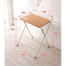 1인 작은 독서 노트북 컴퓨터 책상 접는 테이블, F. 단일 레이어(S) 티크/화이트 프레임