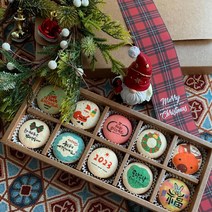 크리스마스마카롱 포토 레터링 수제마카롱, *퀵배송시(서울수도권)