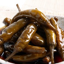 [식품의즐거움]청양골 수제 고추장아찌 500g 3종(맵지않은약간매운청양고추), 순한맛 500g