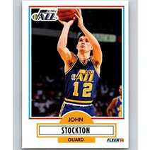 NBA 마이클조던 카드농구 1990-91 플리어 189 존 스탁턴 189 nm 재즈