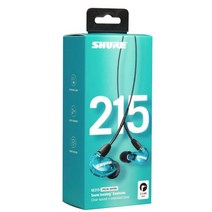 슈어 SE215SPE 블루 사운드 Isolating 인이어 DJ 모니터링 헤드폰/이어폰