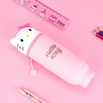 헬로키티 실리콘 멀티파우치, 코럴, 1개