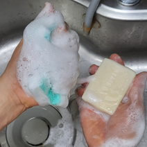 천연 주방용 설거지 비누 바 레몬향 고체 주방 세제 화학 성분 없는, 1