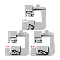 국내 재봉틀 발 누름 밑단 세트 형제 가수 Janome Babylock Juki 재봉틀 액세서리 3 개, 3pcsA